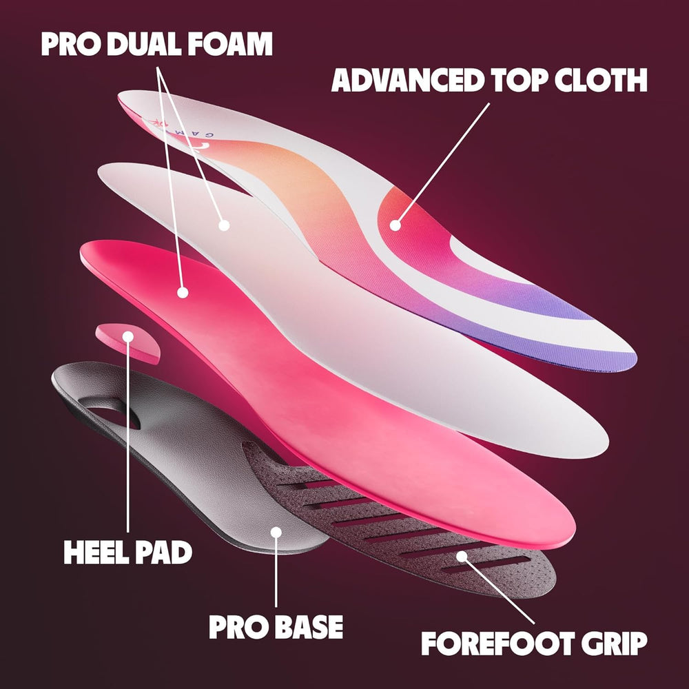 Move Game Day Pro insoles close-up showing arch support design for comfort.