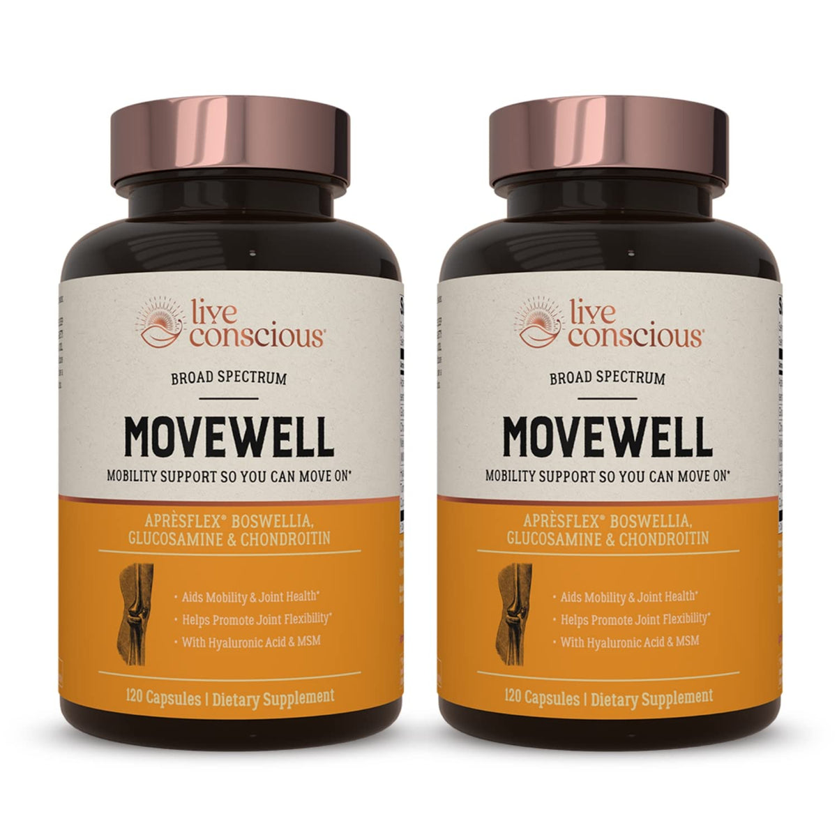 MoveWell bottle front view for joint support and daily wellness