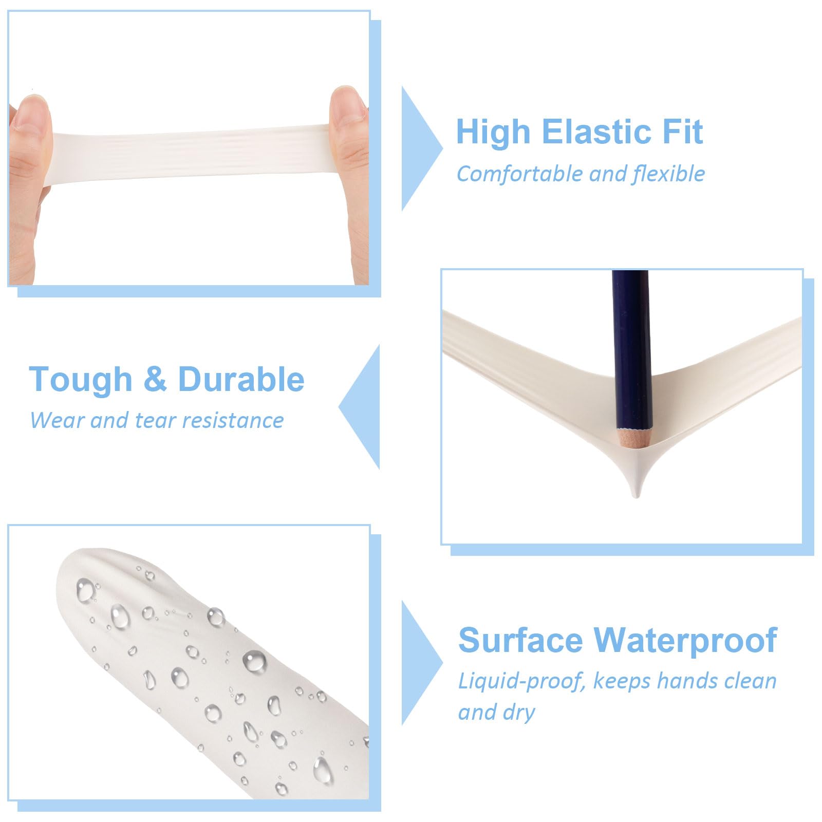 MOWPOG finger cots for jewelry making keep surfaces pristine.