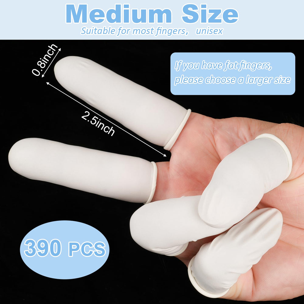 MOWPOG latex finger protectors flex-fit provide smooth, skin-friendly wear and easy donning.
