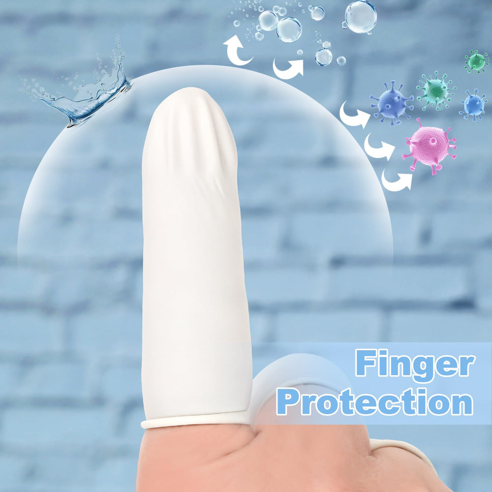 MOWPOG protective finger cots for injured fingers maintain clean, protected fingertips.