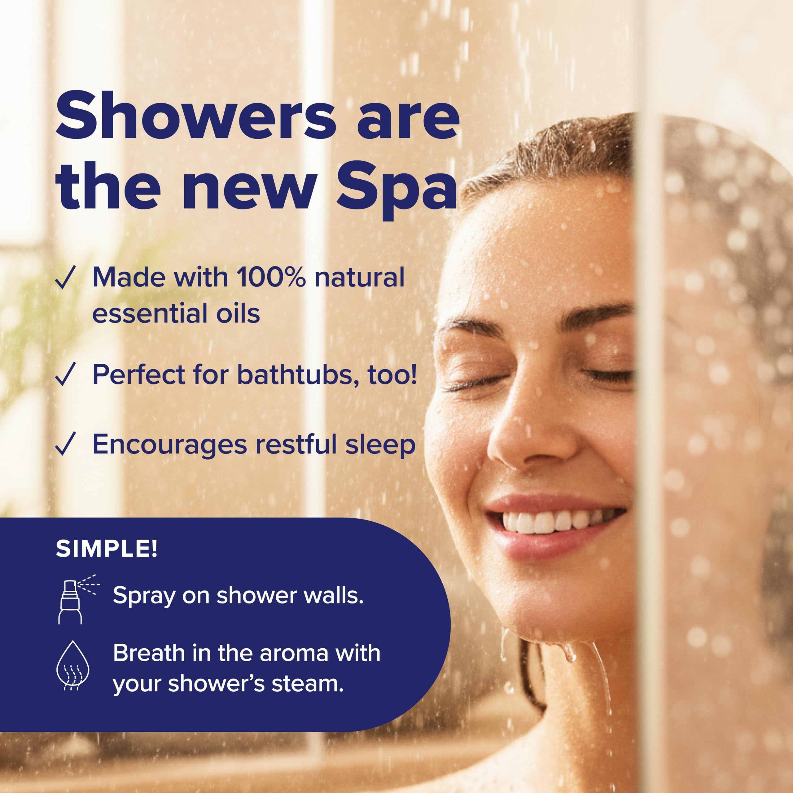 MOXE Lavender bottle ready to promote calm and relaxation in the shower