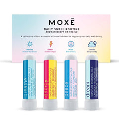 MOXE Breathe nasal inhaler close-up for quick congestion relief and clear breathing