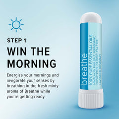 MOXE Energy nasal inhaler close-up highlighting focus and natural energy uplift