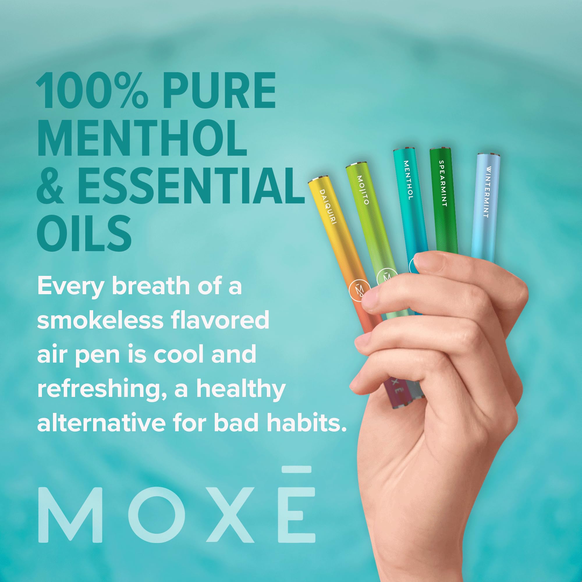 MOXE daiquiri flavor inhaler—vibrant scent for quick craving relief.