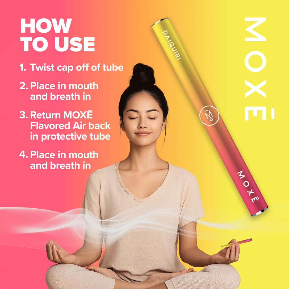 MOXE Daiquiri Inhaler side profile highlighting portable form.