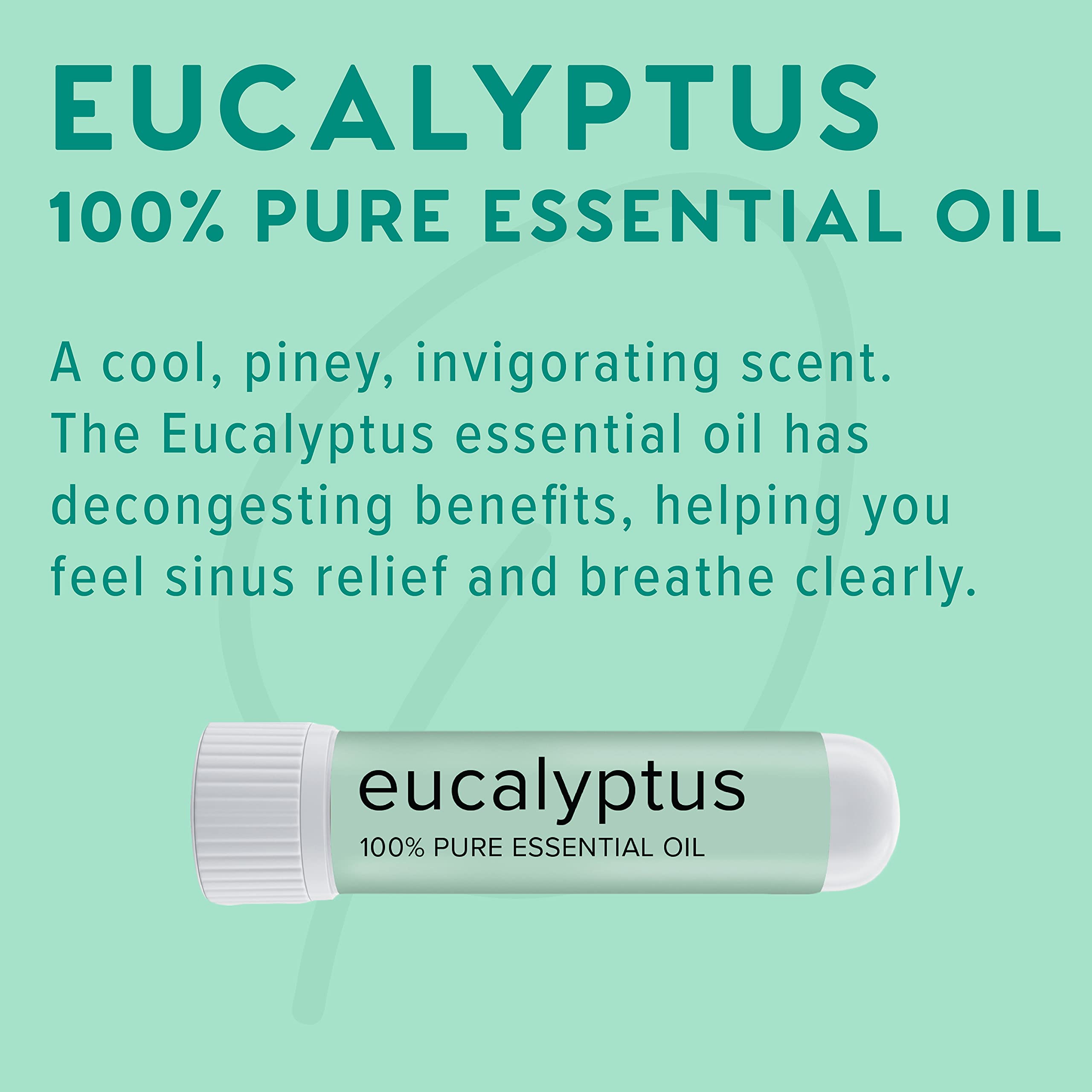 MOXĒ eucalyptus inhaler held in hand for easy on-the-go relief.