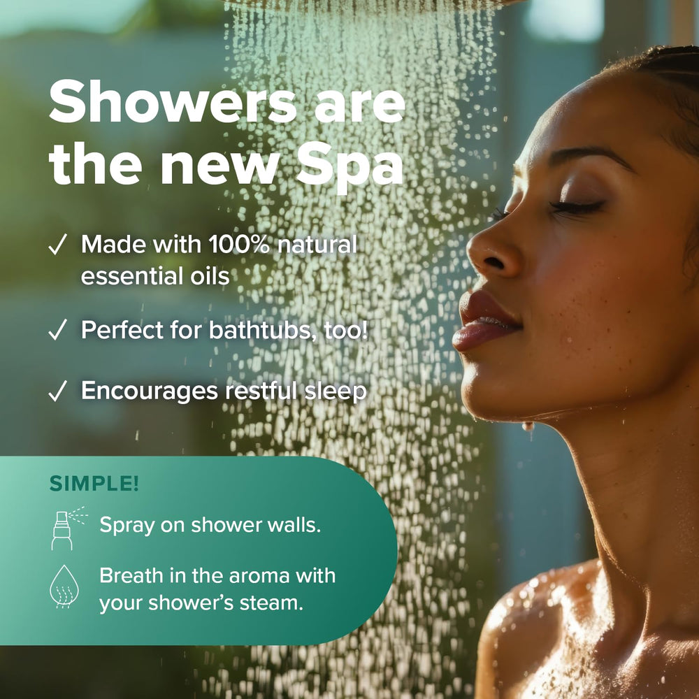 Steam in shower with MOXE Eucalyptus Mist enhances breathing sensation