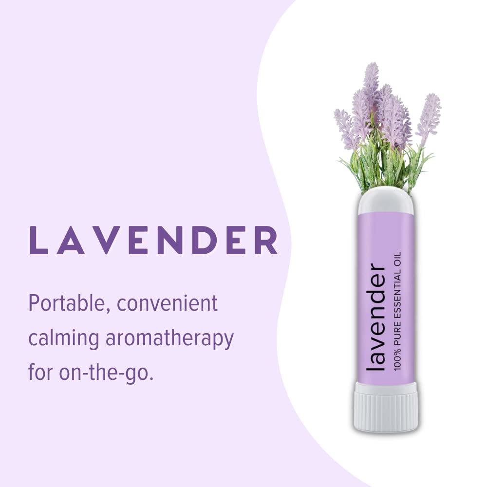 MOXĒ lavender inhaler in pocket shows travel-friendly relaxation anywhere.