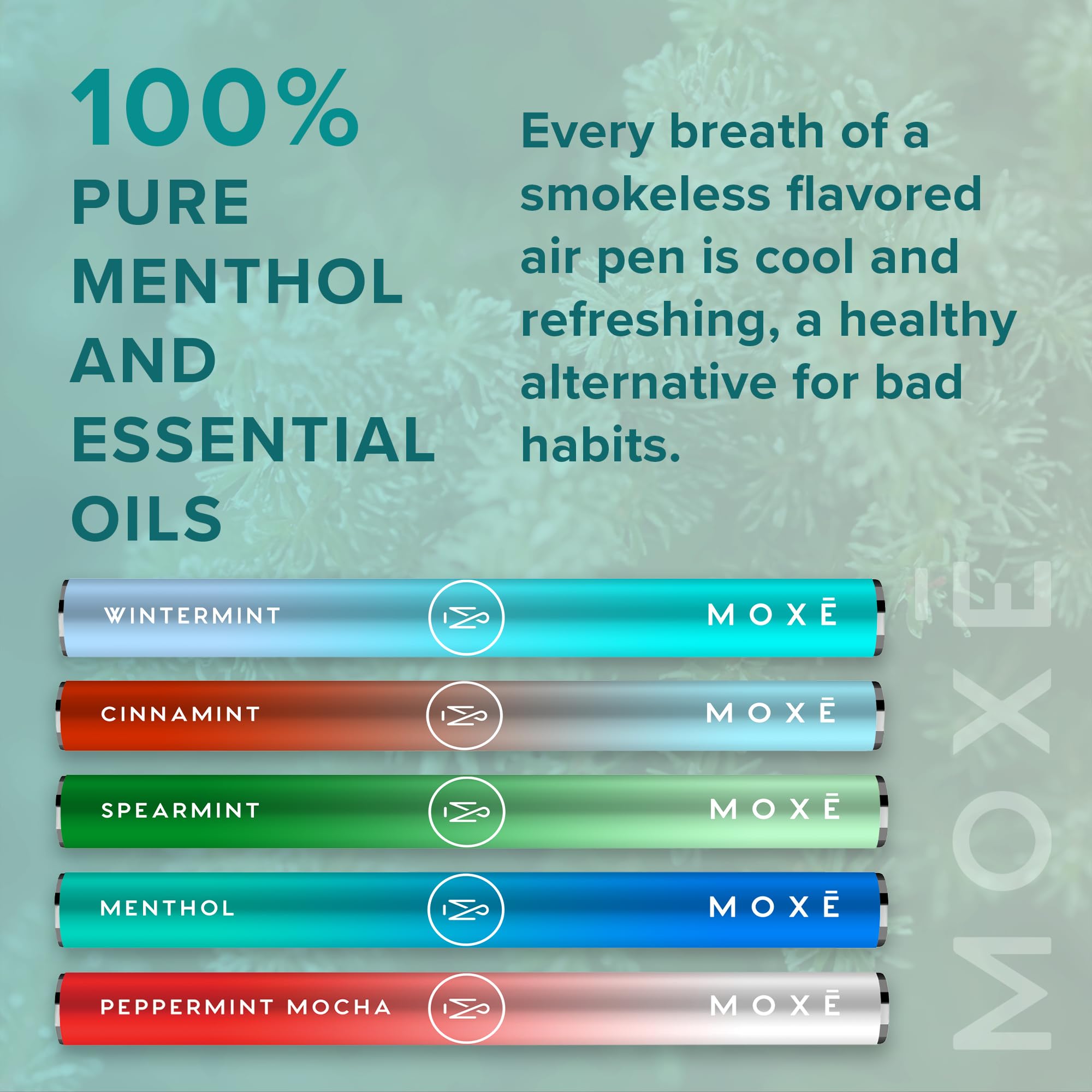 MOXE made-in-usa pure ingredients use natural essential oils and wintermint extract.