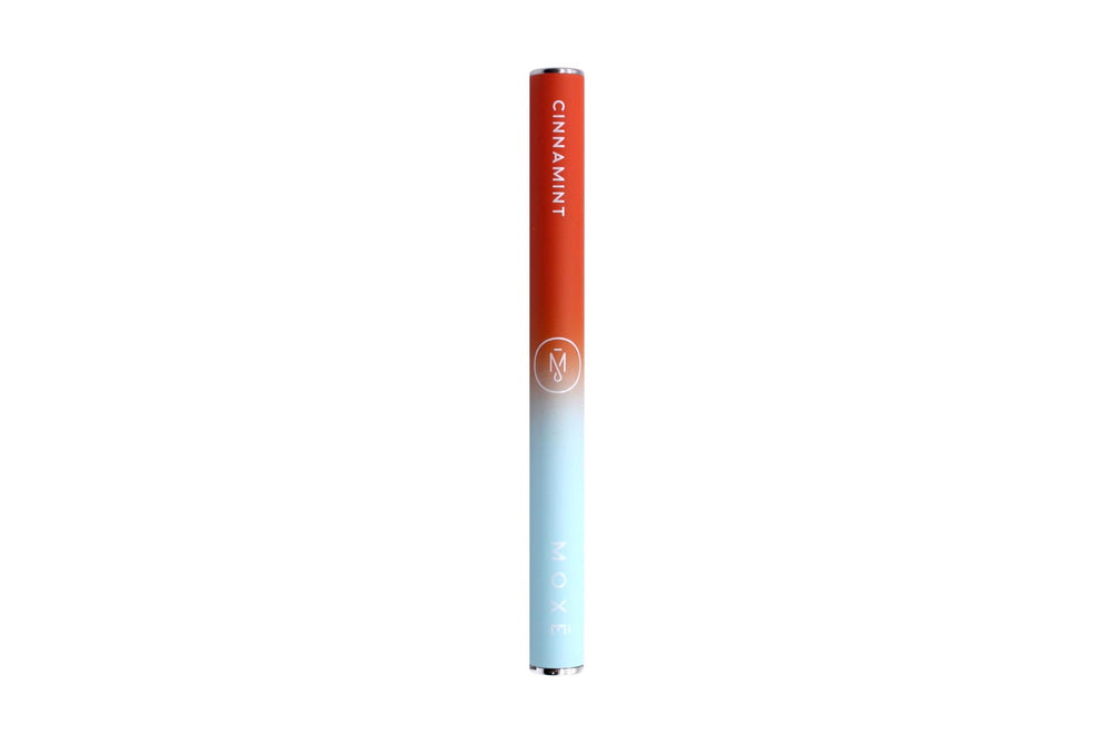 MOXE Natural Cinnamint Air Inhaler in use delivers cinnamon-menthol lift.