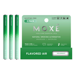 MOXE Natural Spearmint Air Inhaler 3-pack front view for quick refreshment.