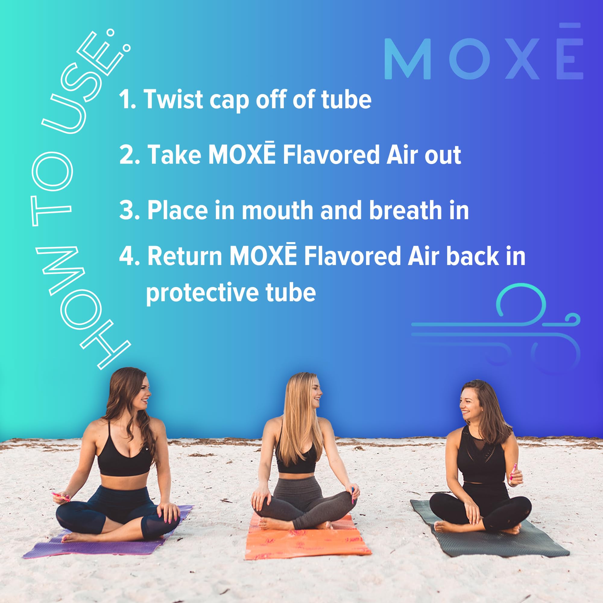 MOXE inhaler in hand showing portable design for craving relief.