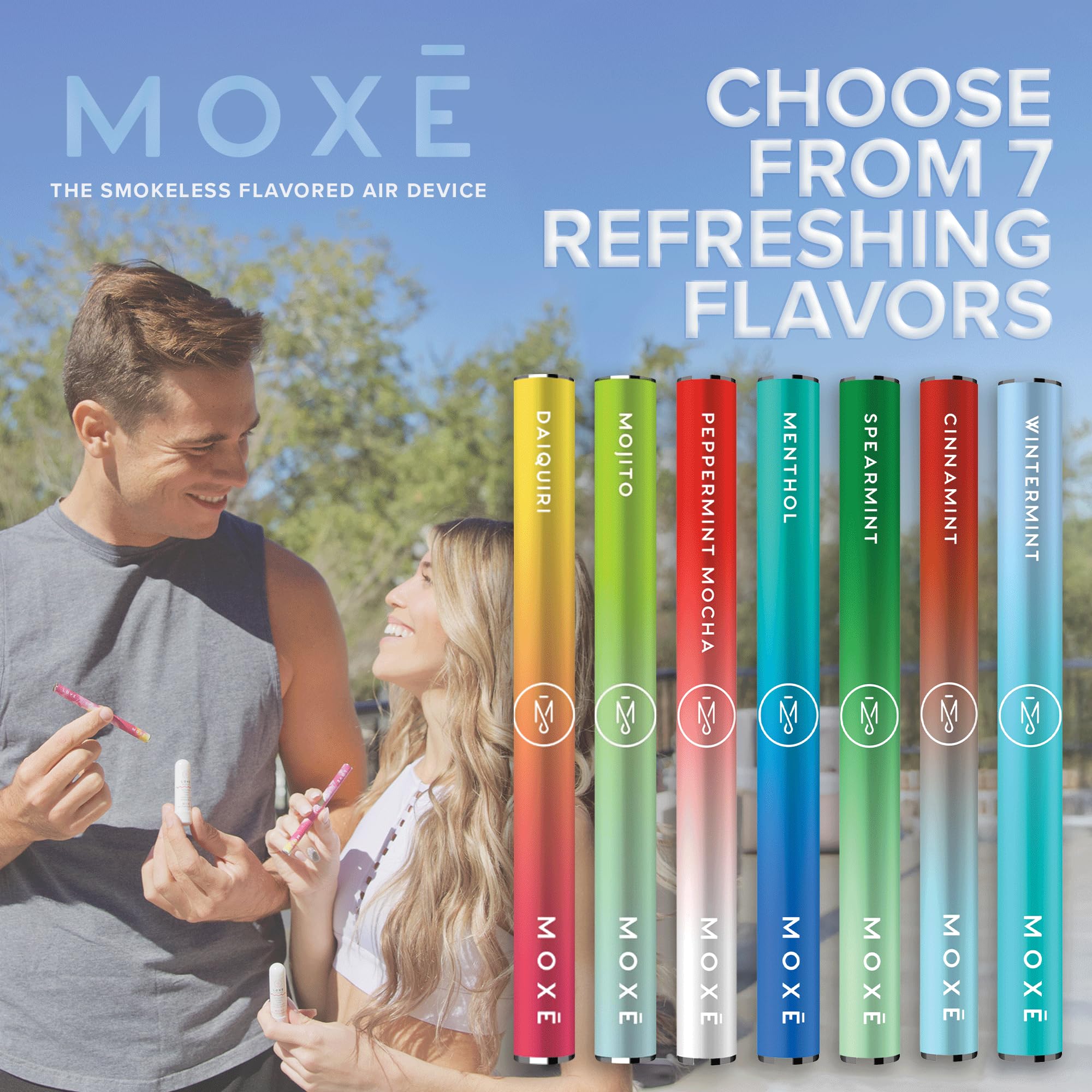 MOXE packaging emphasizes USA-made purity and convenient 3-pack.