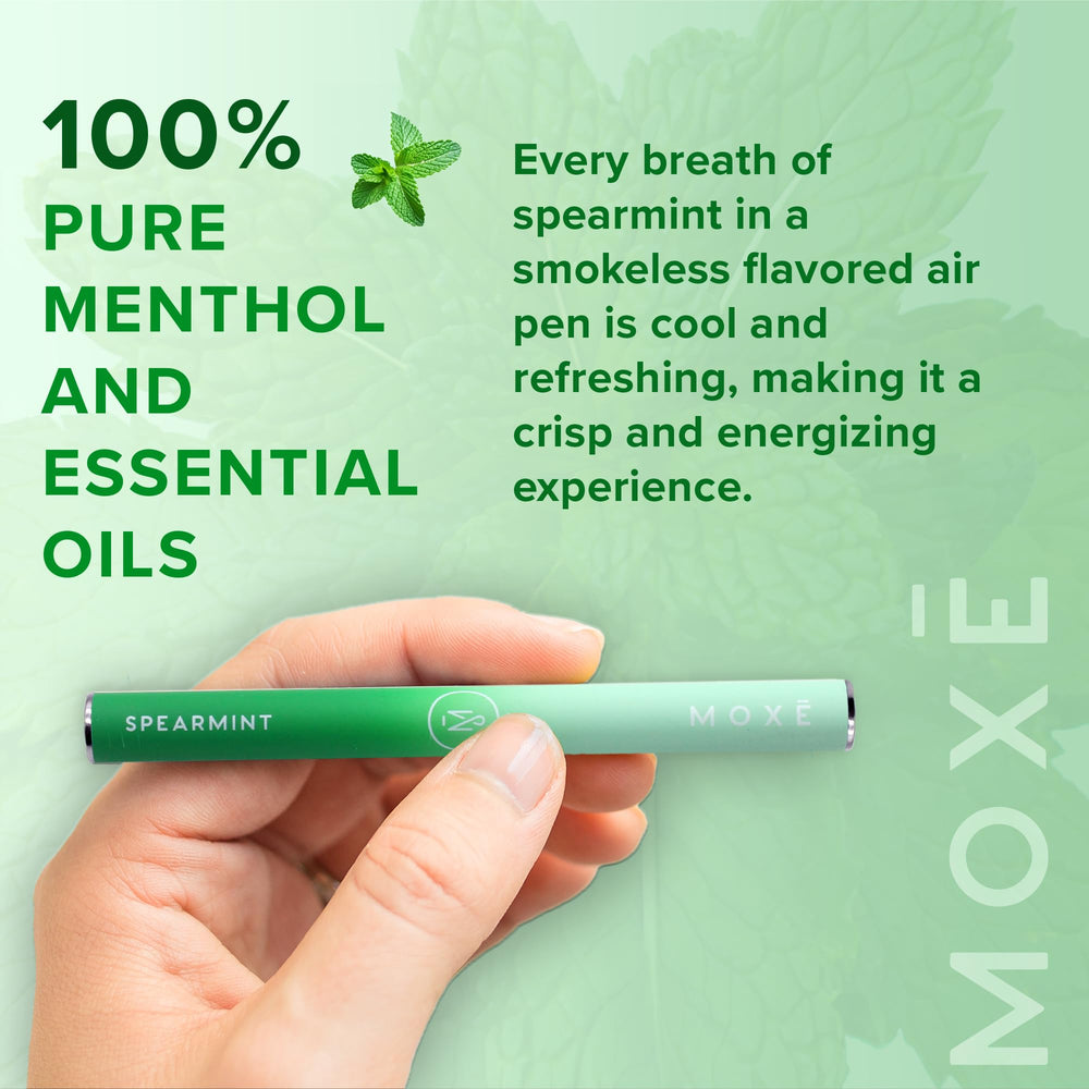 MOXE air inhaler pocket size ready for travel and on-the-go relief.