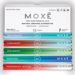 MOXE Natural Variety 5 Pack packaging front for on-the-go aroma