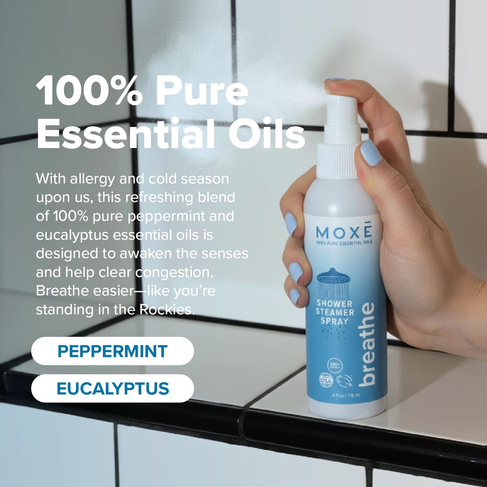 MOXE room spray use on linens to refresh spaces.