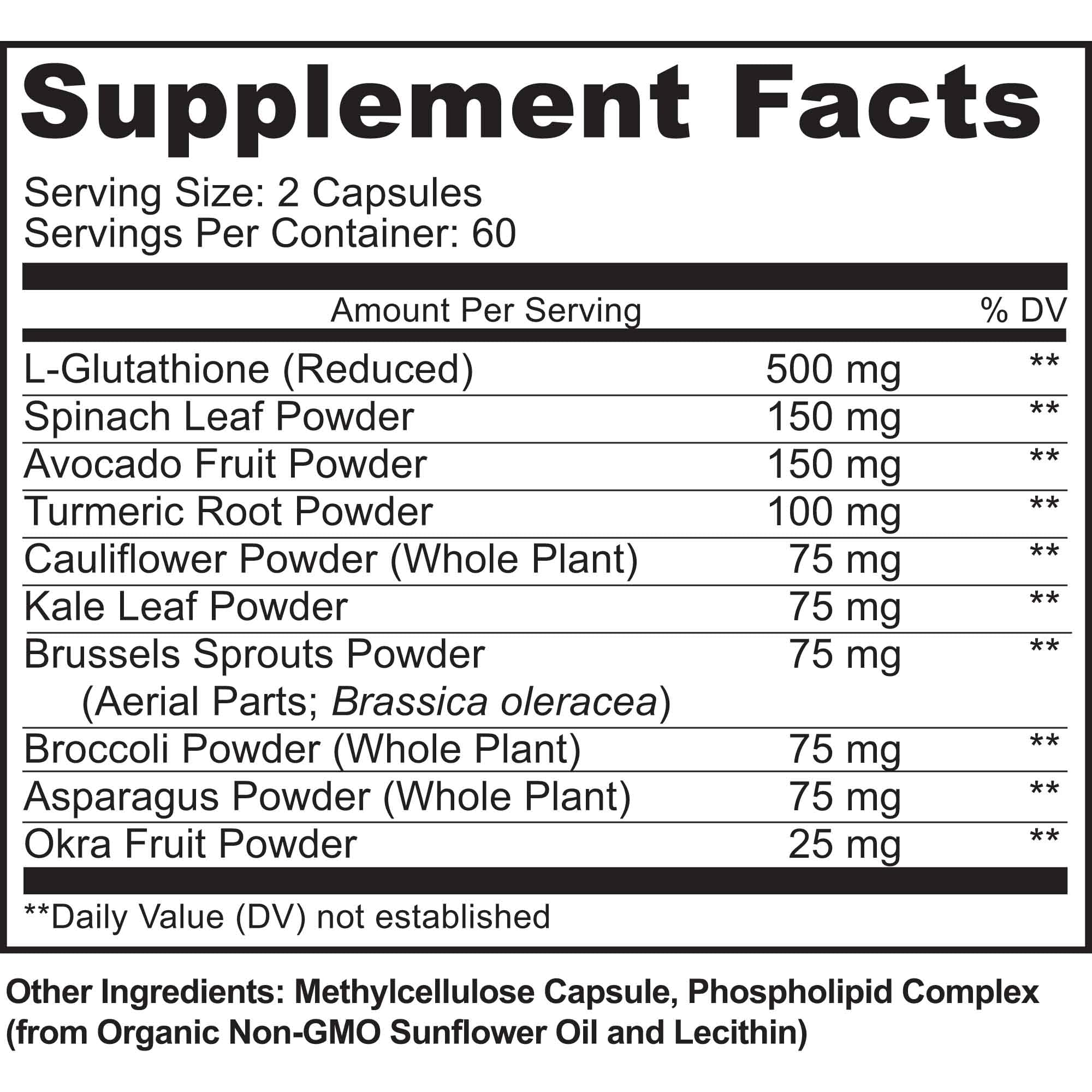 MoxyVites active L-glutathione capsules offering high bioavailability.