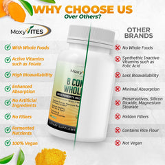 MoxyVites B12 methylcobalamin capsule for energy metabolism support.