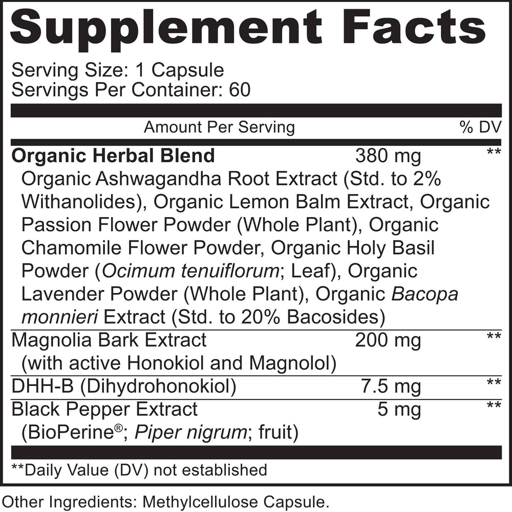 Closeup of MoxyVites DHH-B bottle highlighting bioactive honokiol blend.