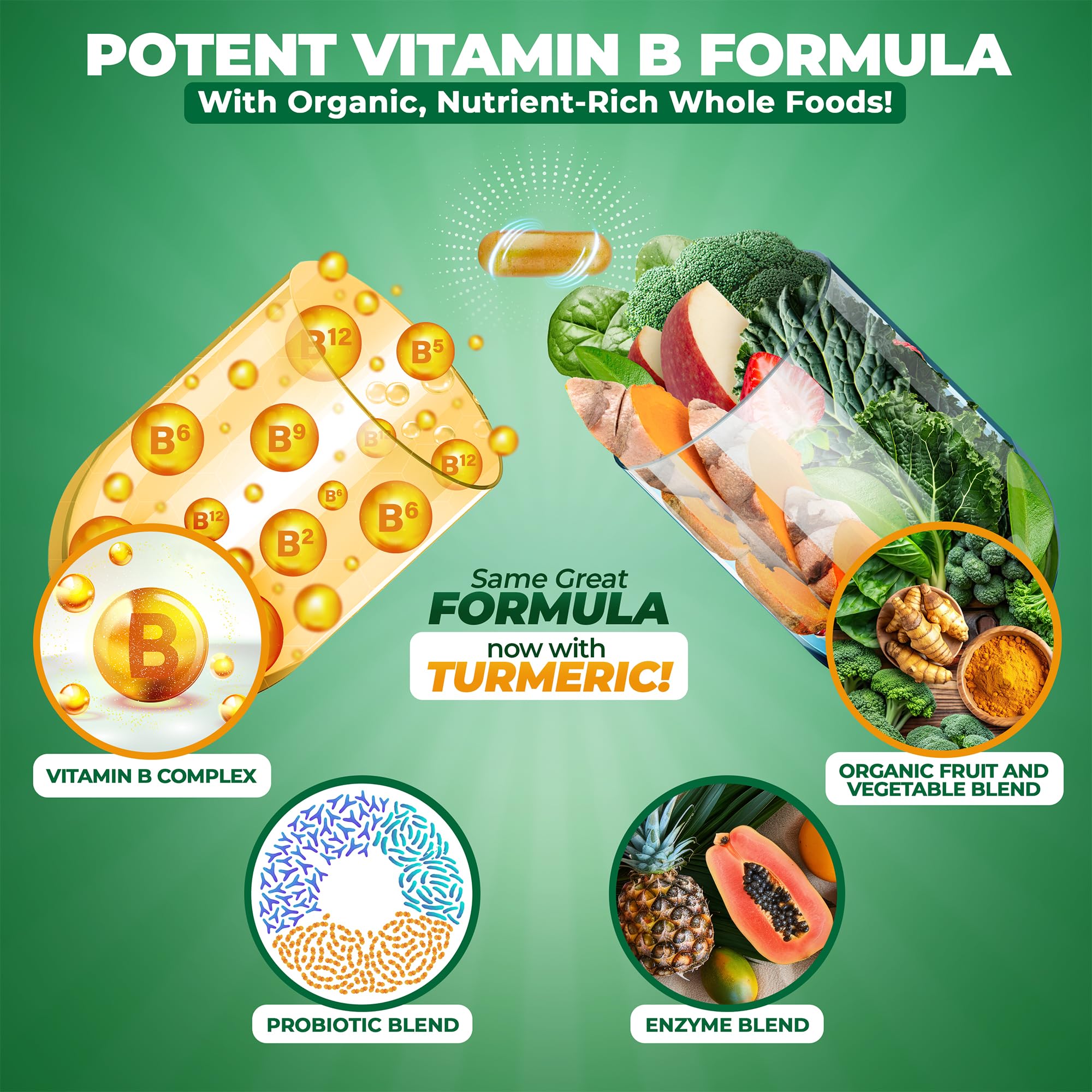 MoxyVites organic whole-food base visible with greens for balanced nutrition.