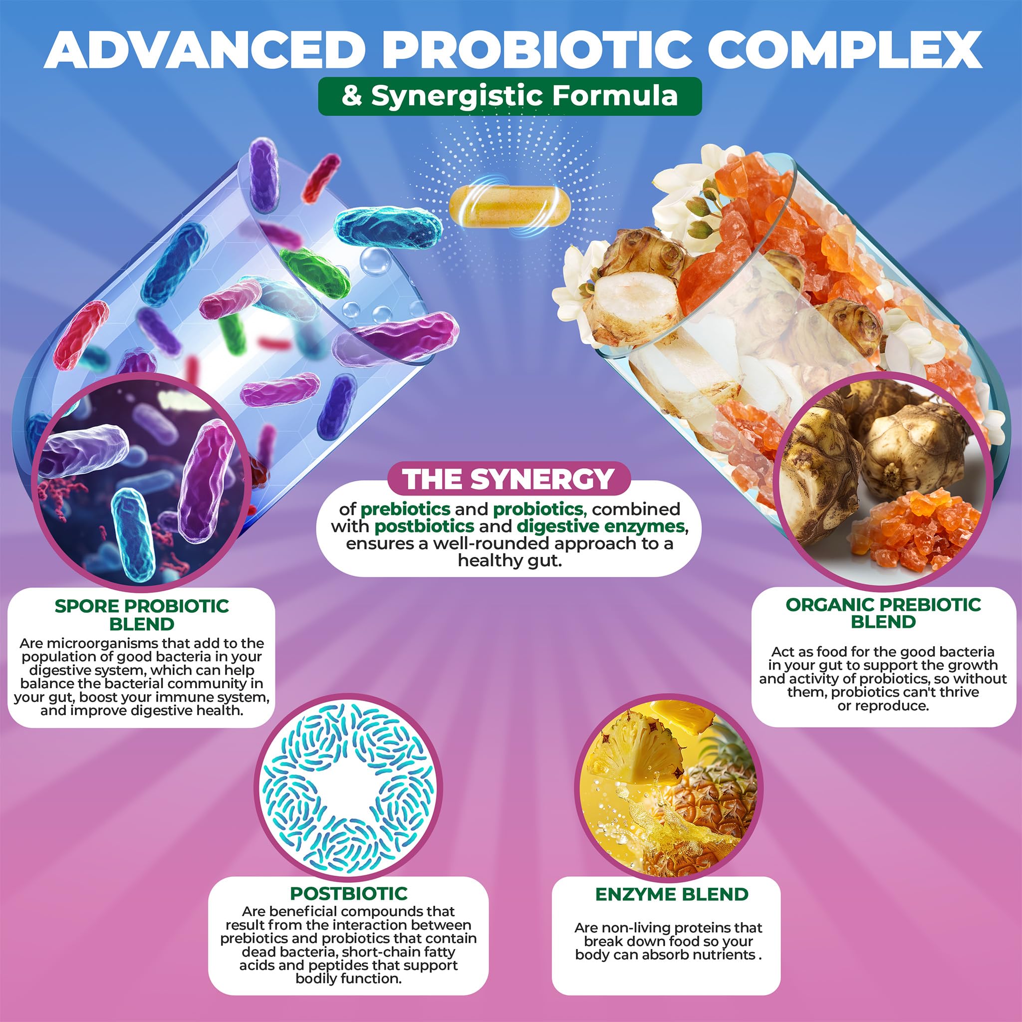 MoxyVites Spore Probiotic Complex vegan paleo keto-friendly label highlights diet compatibility.