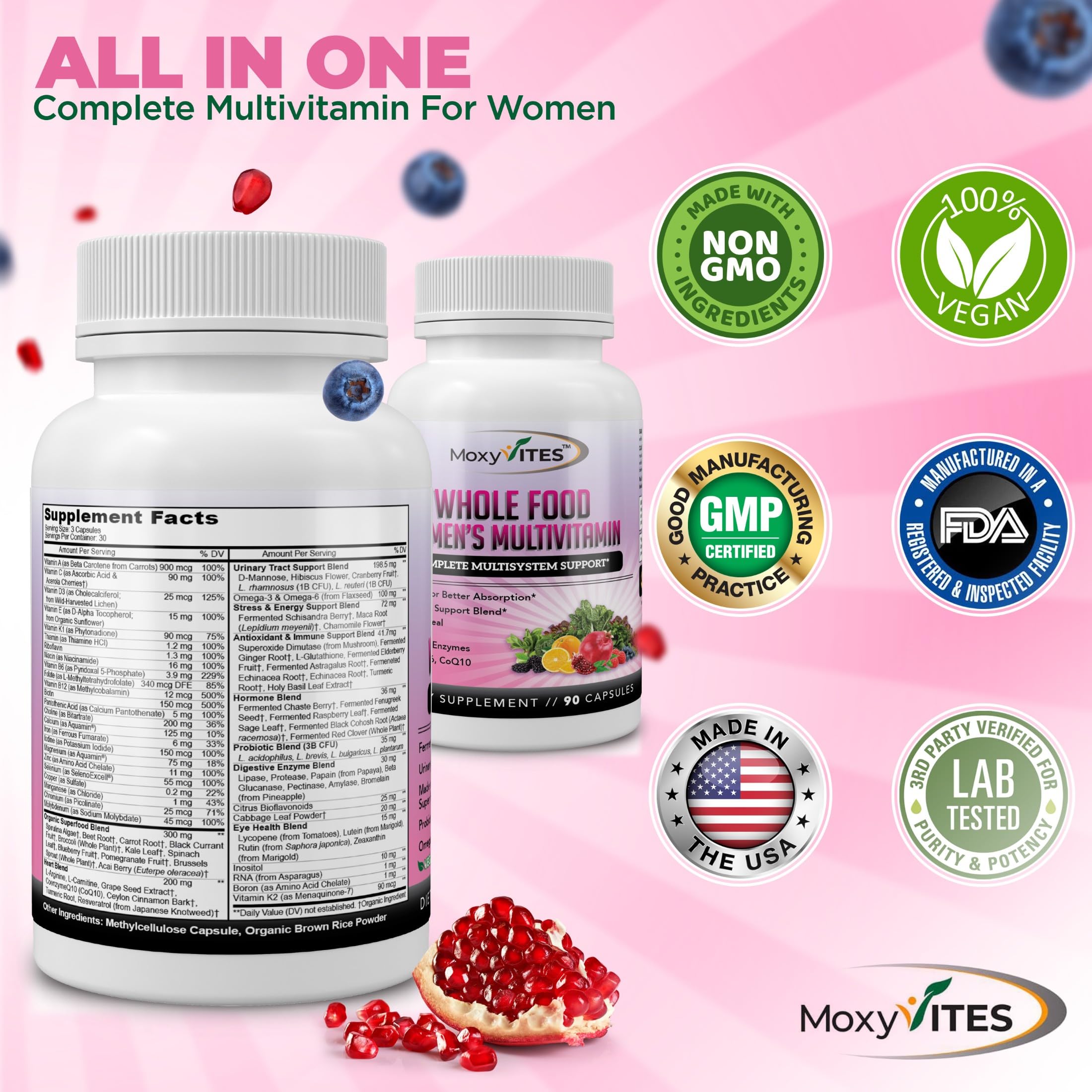 MoxyVites Women's Multivitamin daily-use scene in the morning routine.