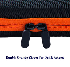 Moyite hard-shell nylon case protects vials from bumps during transport.