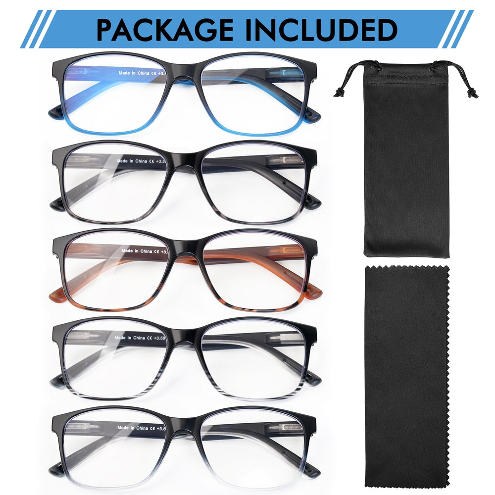 MOZVND large wide fit for men provides comfortable reading on screens.