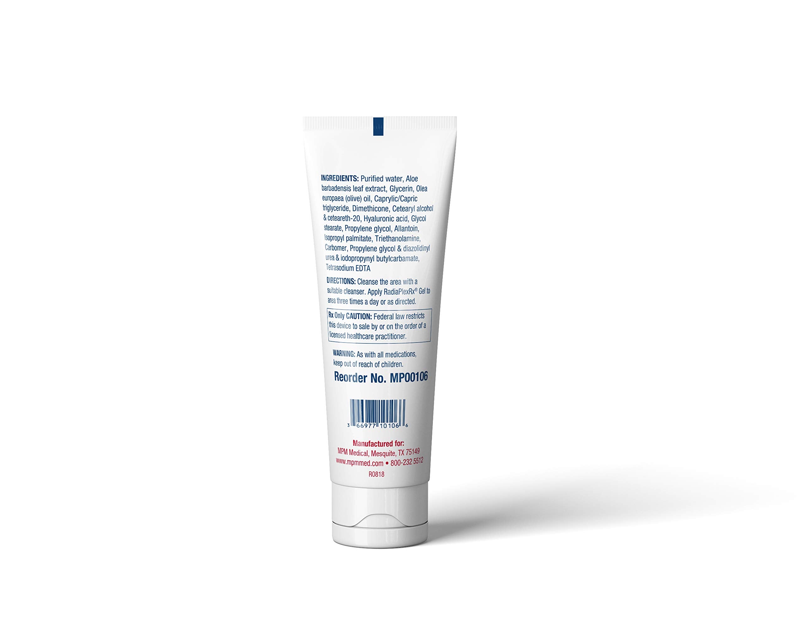 MPM Medical Radiaplex RX Wound Gel Application showing easy coverage and moisture delivery