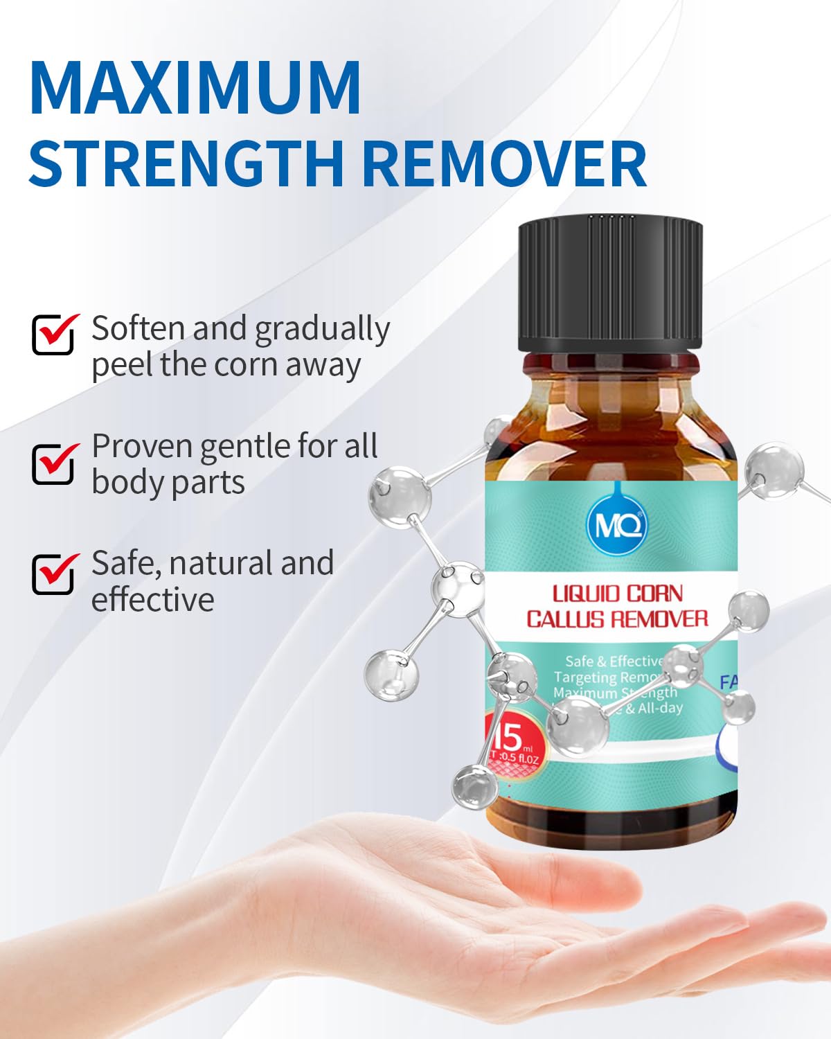 Full MQ corn remover kit on display for home foot care