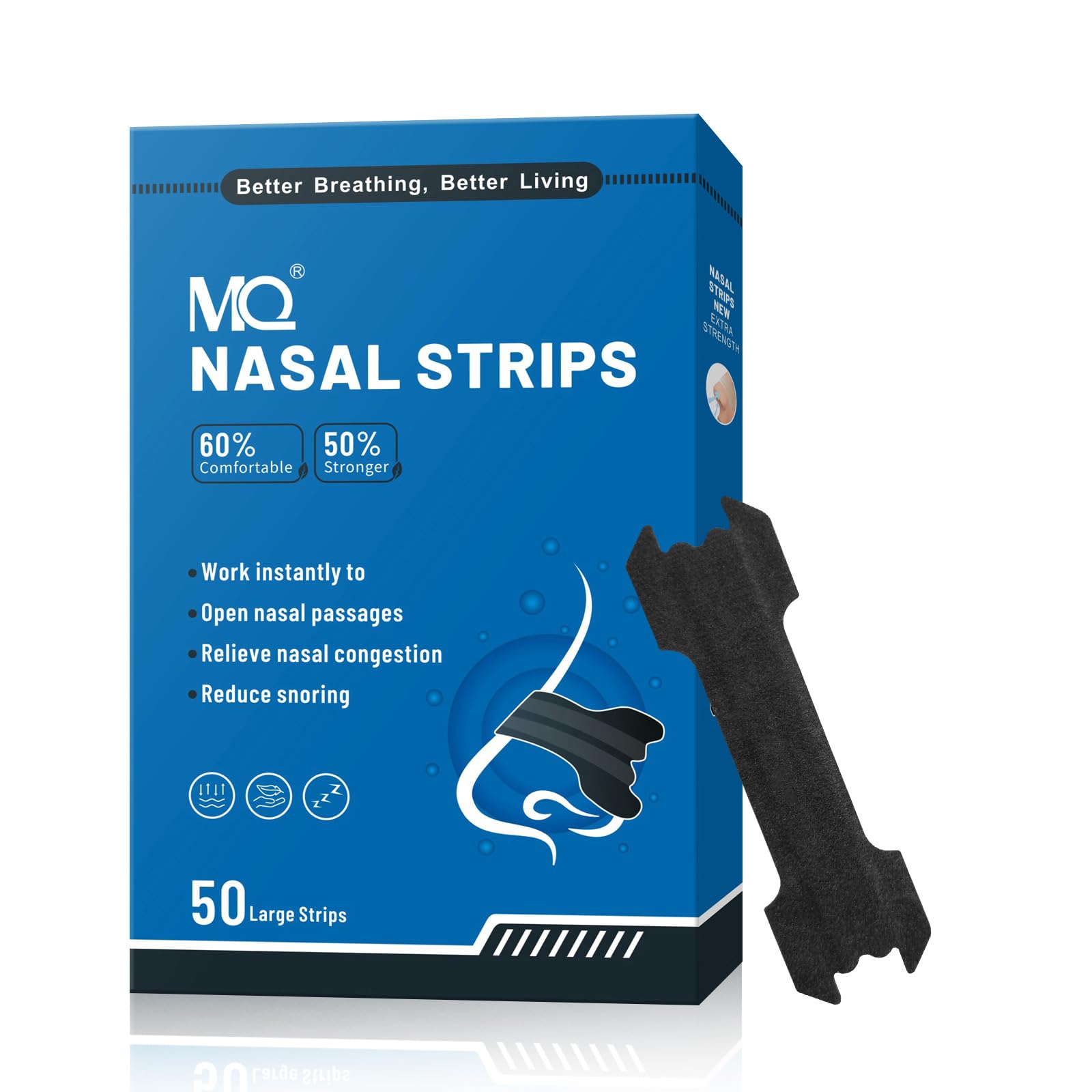 MQ nasal strips deliver quick, visible breathing aid when congested