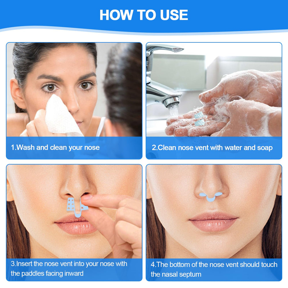 MQFORU dilator gently expands nostrils for comfortable nightly breathing.