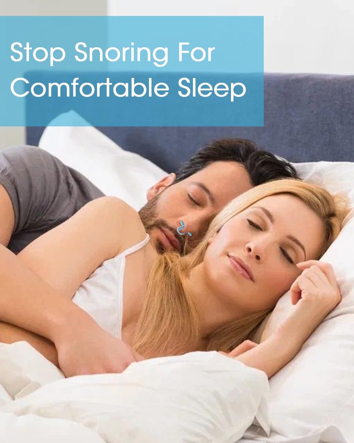 MQXUNMI nose vents support a quiet night’s sleep for you and your partner.