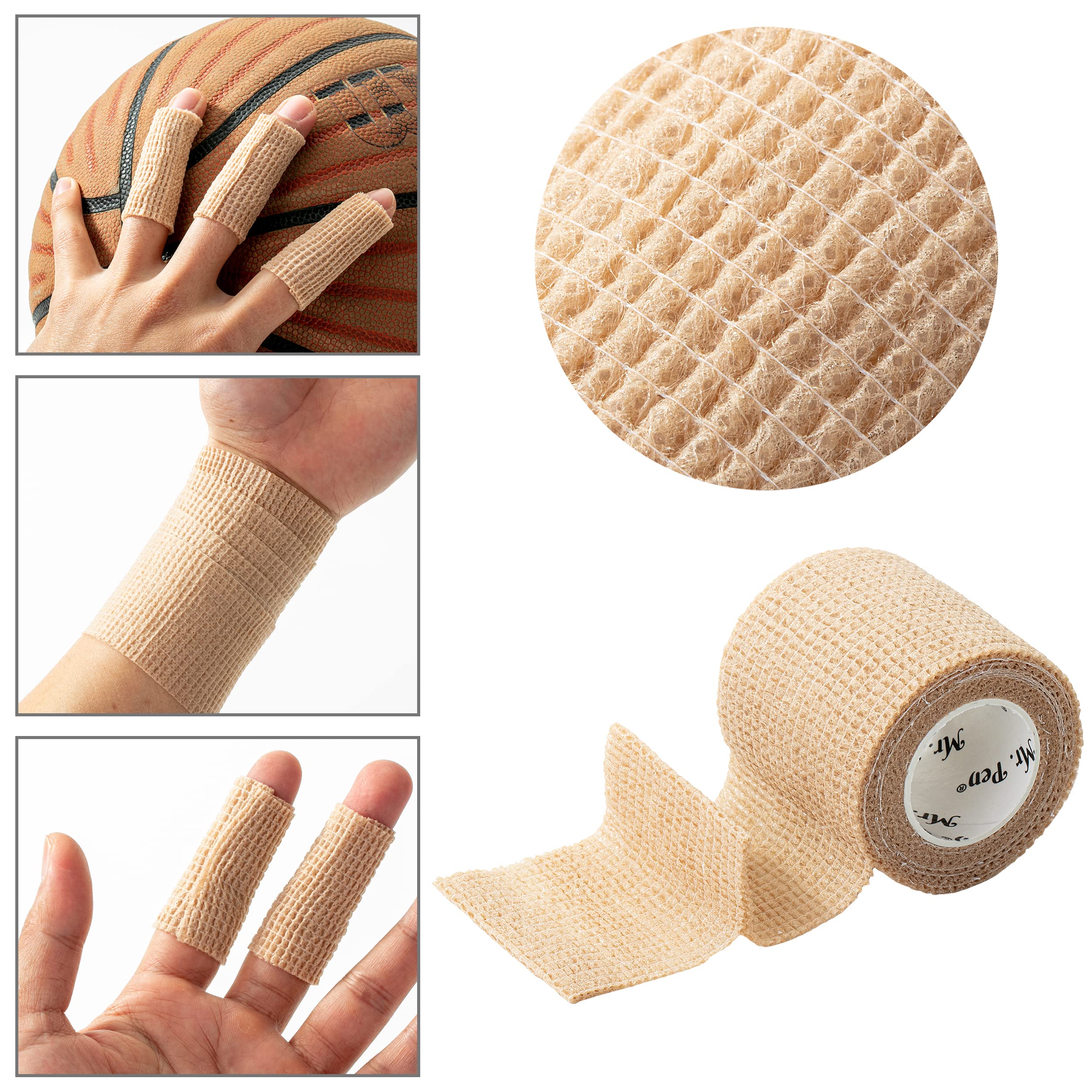 Mr. Pen elastic bandage wrap offers secure wraps with comfortable stretch.