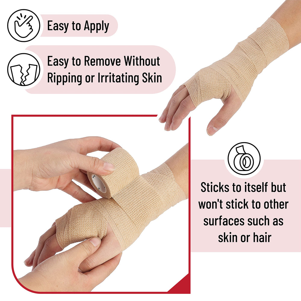 Mr. Pen first-aid bandage wrap six-roll kit for versatile care needs.