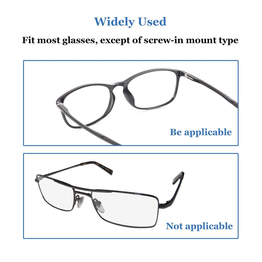 Mr.ZzjOOj clear nose pads blend with frames for a discreet look