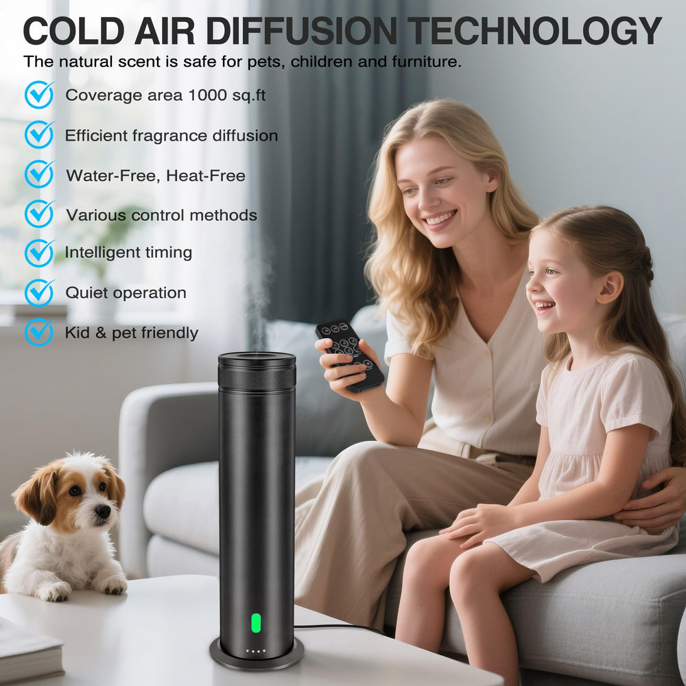 Mriykio diffuser charger enabling continuous operation between uses.