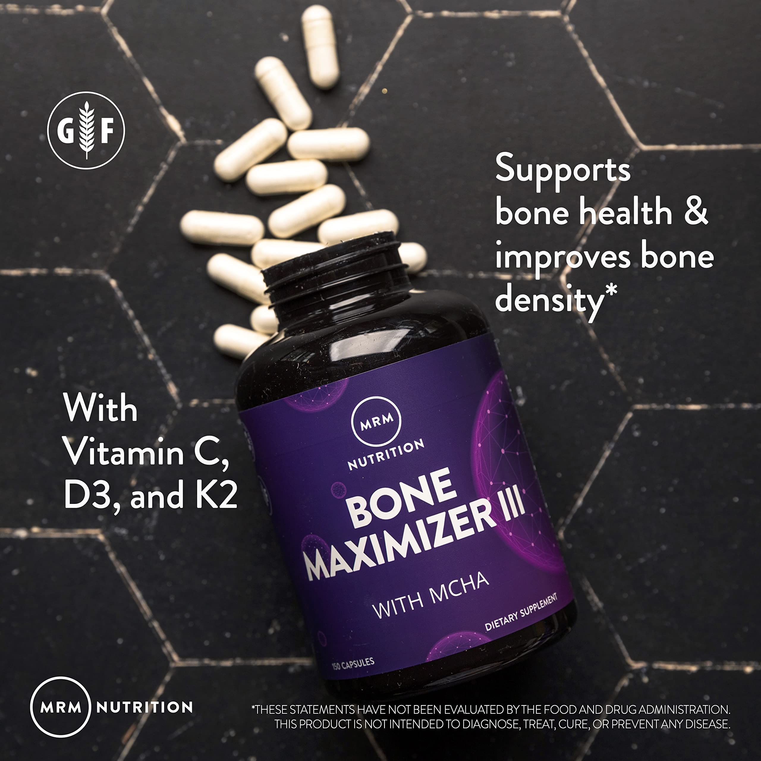 Grass-fed MCHA origin highlighted for Bone Maximizer III