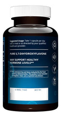 MRM Chrysin 500mg capsules on table, convenient daily dosage
