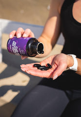 MRM bottle in daily wellness routine scene