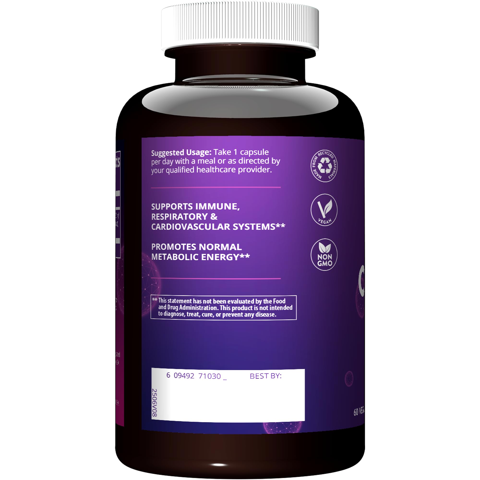 MRM Cordyceps CS-4 ingredient-panel highlights standardized active compounds for potency