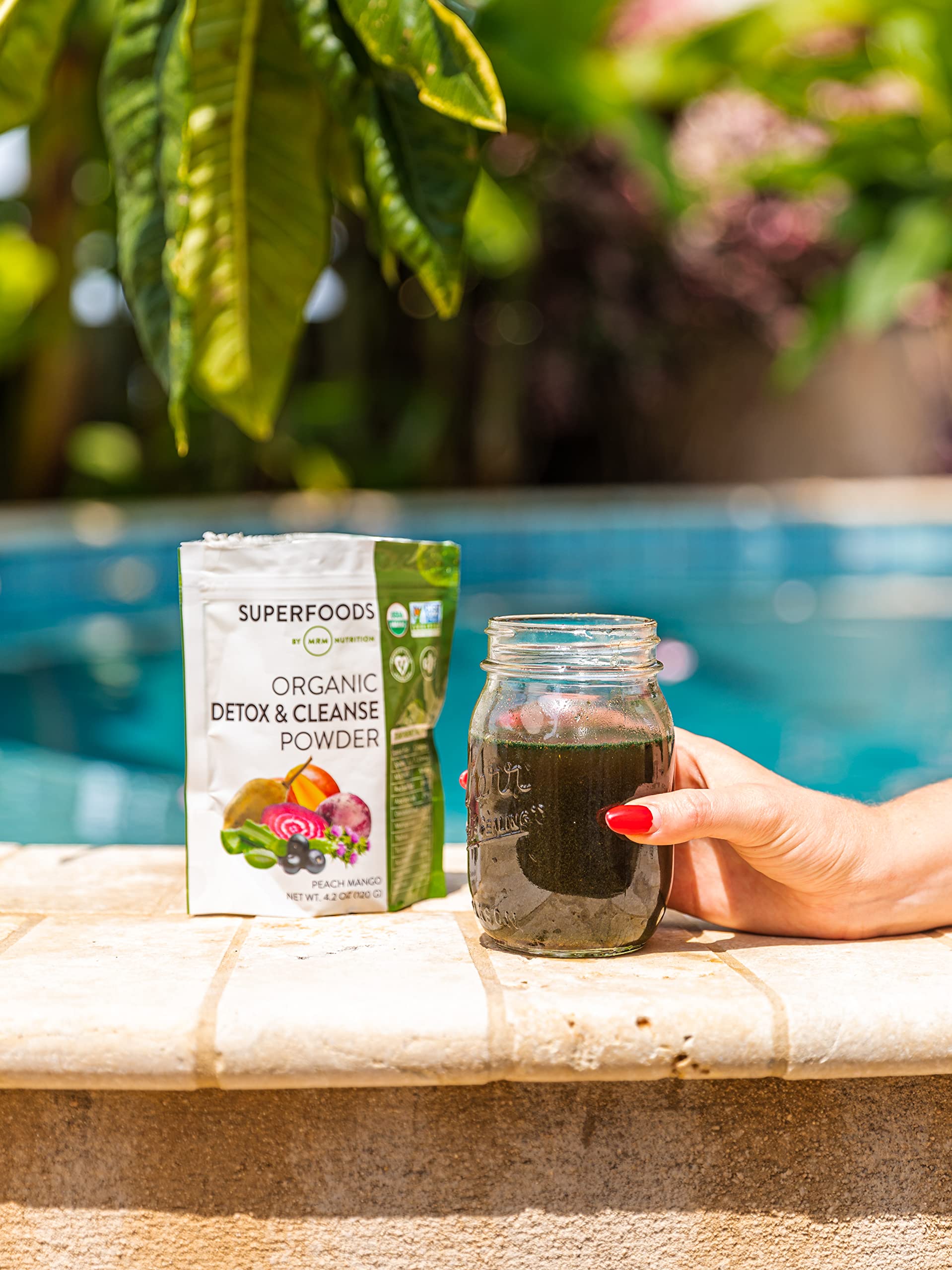MRM Detox label confirms gluten-free, vegan, and non-GMO certifications