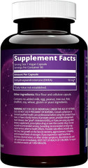 MRM DHEA 50mg label showing purity and potency verification.