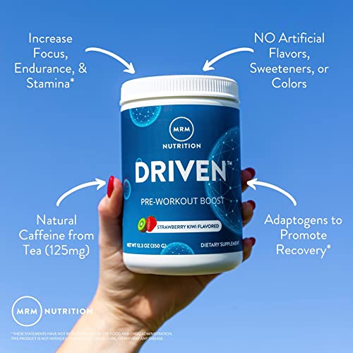 MRM Driven pre-workout use during training shown on an athlete
