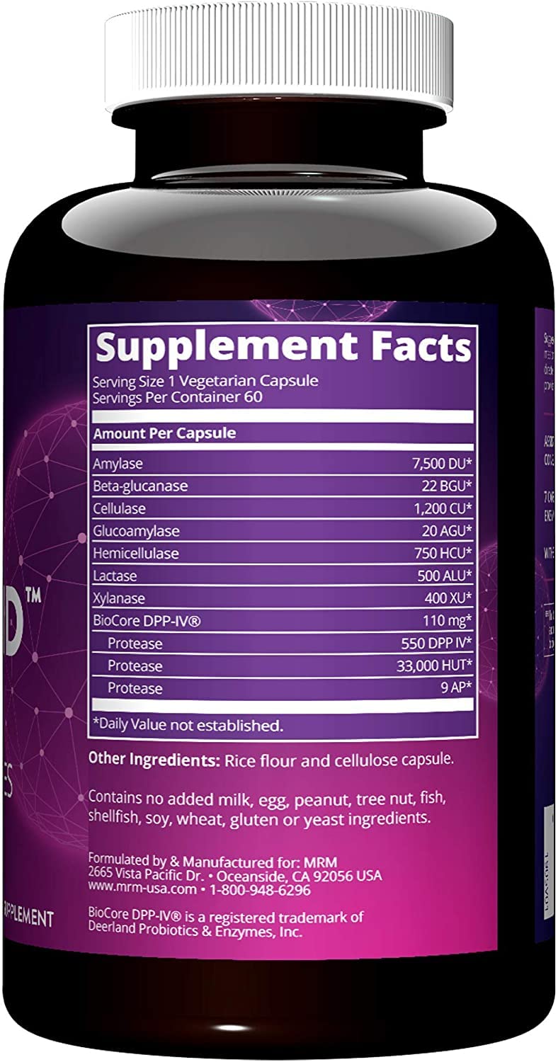 MRM Gluten-Aid capsules ready to take before meals