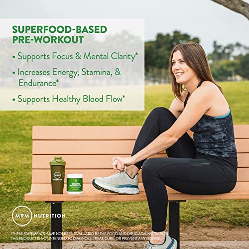 MRM Island Fusion label highlights vegan and non-GMO ingredients.