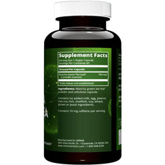 MRM Matcha packaging display highlighting convenient nutrient-rich capsules