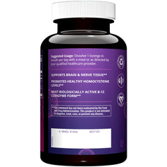 MRM B-12 with folic acid bottle image shows vegan-friendly daily metabolism support
