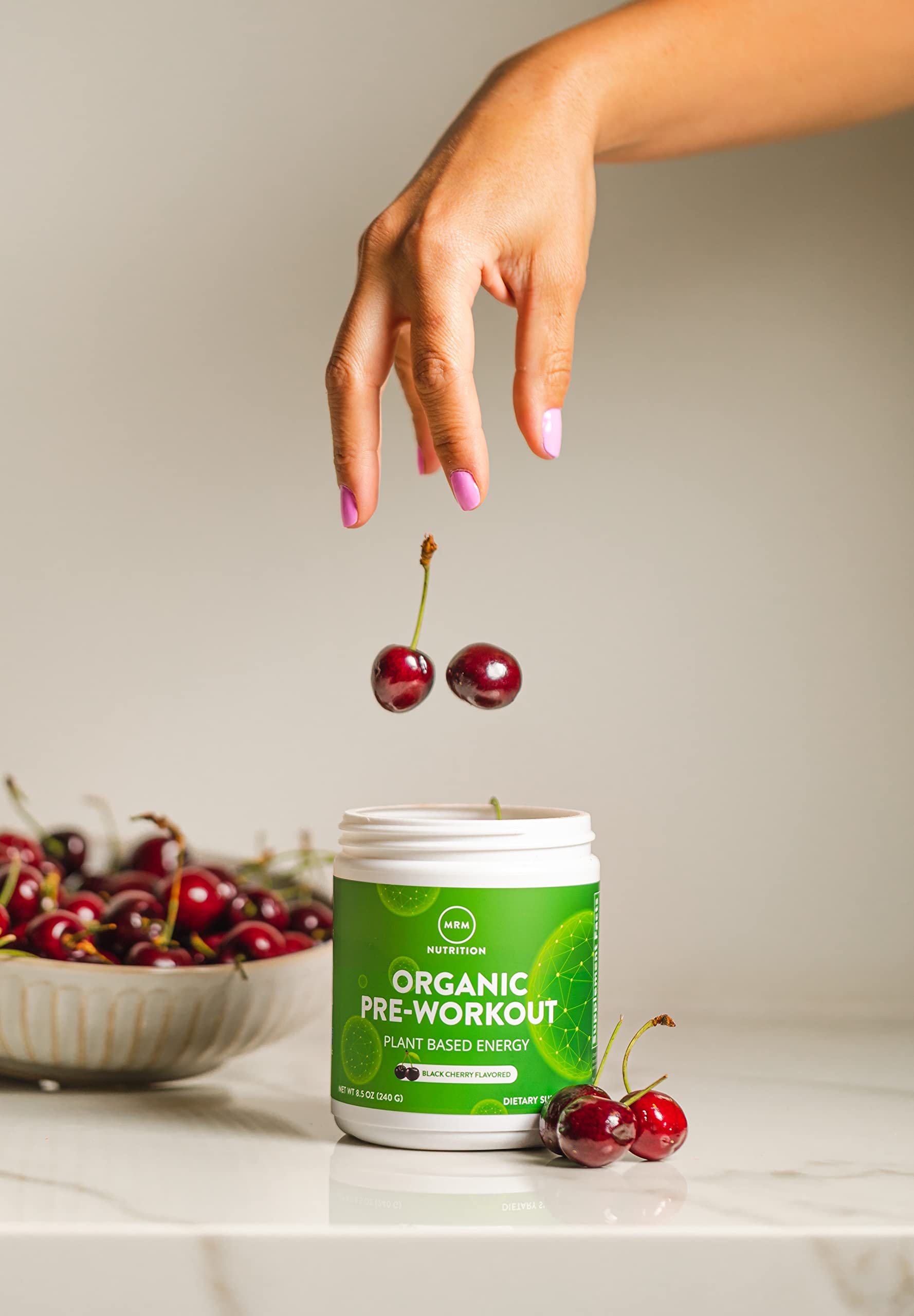 MRM packaging highlighting USDA Organic and gluten-free attributes